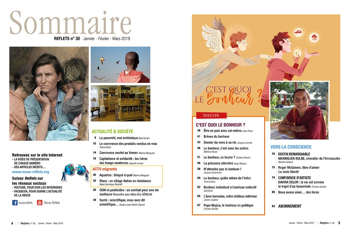 Sommaire Revue Reflets n°30
